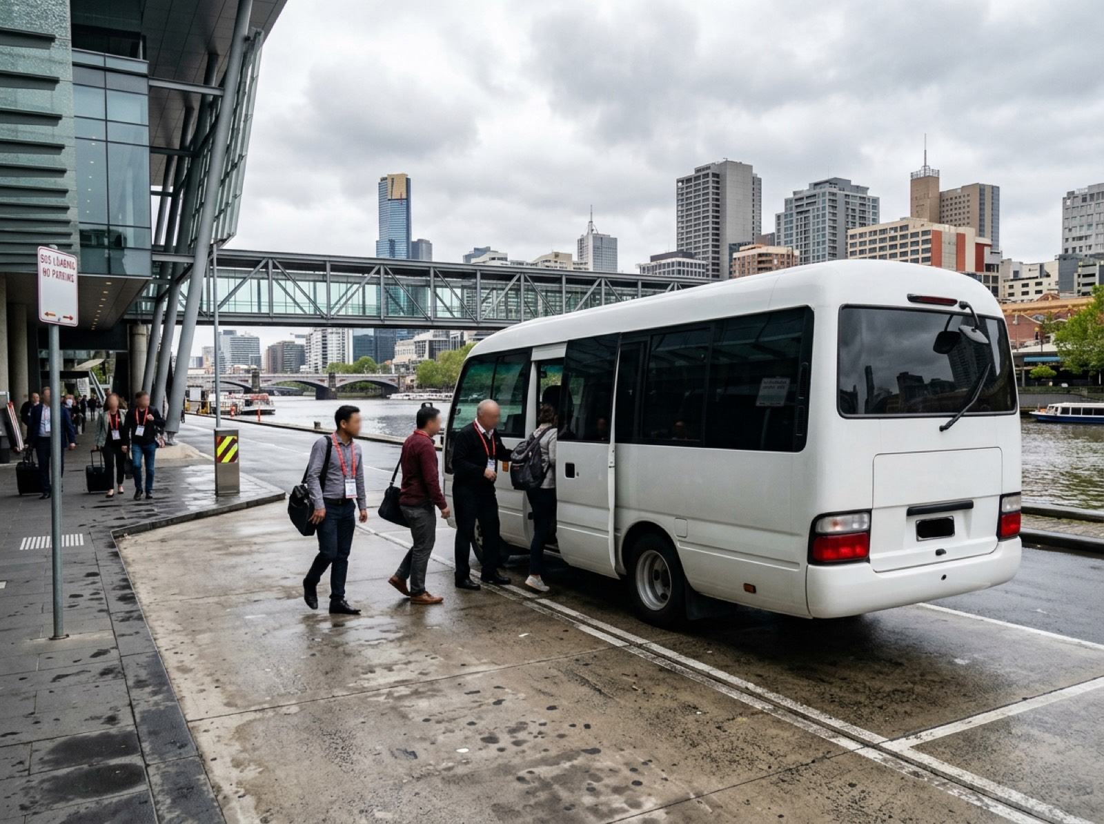 Conference & Delegate Transfers: Delegate coach at the convention centre